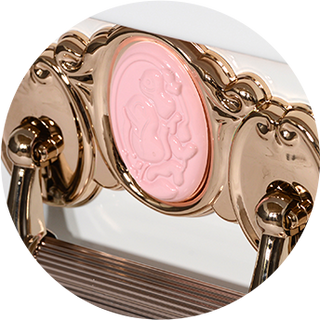 cameo rose full couch casket