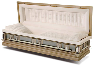 Batesville Golden Sand Stainless Steel Full Couch Casket