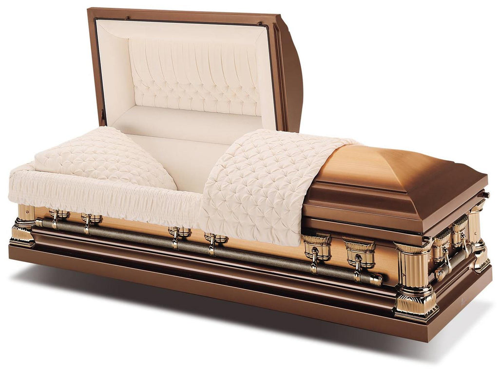 Batesville Aegean Solid Copper Half Couch Casket – Solace Caskets