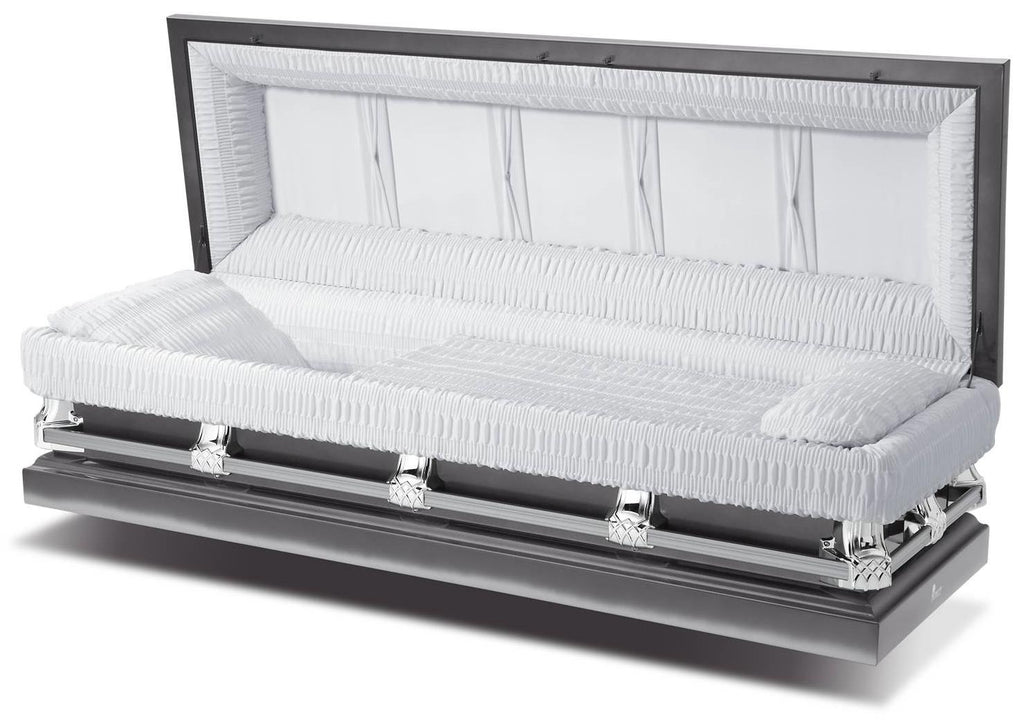 Batesville Galaxy Silver Full Couch Steel Casket – Solace Caskets