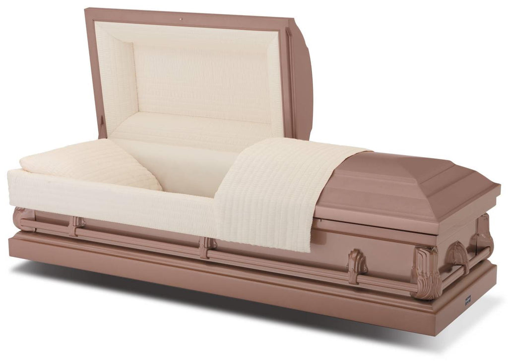 Batesville Apollo Copper Half Couch Steel Casket – Solace Caskets