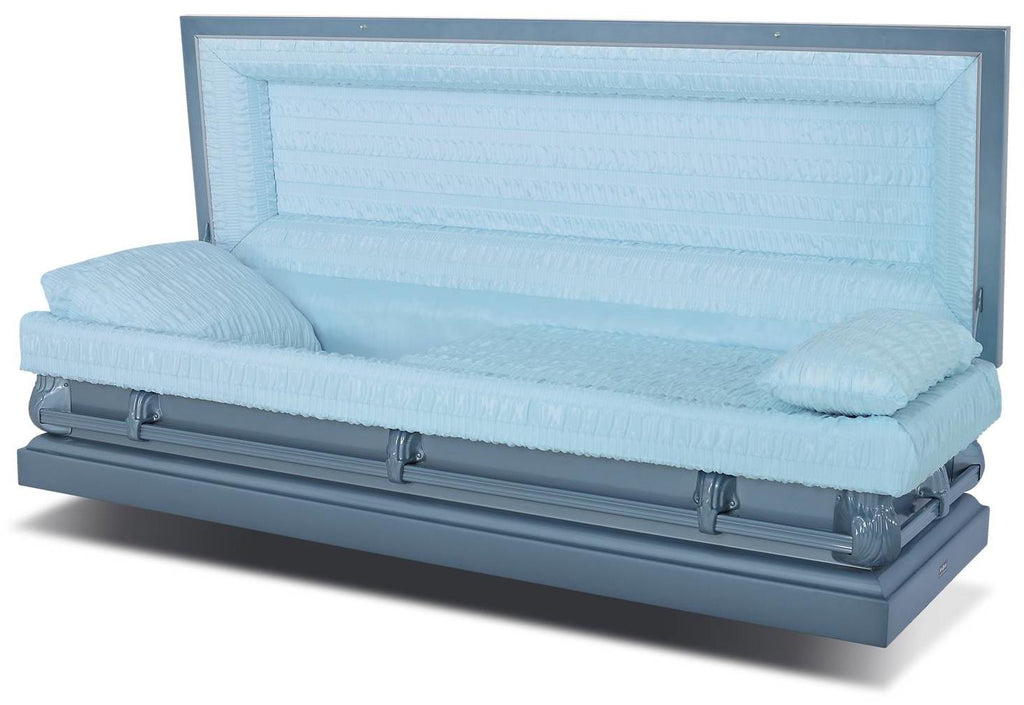 Batesville Apollo Blue Full Couch Steel Casket – Solace Caskets