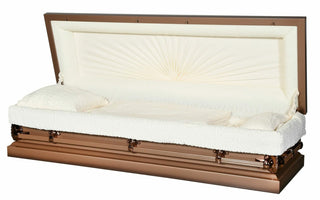 Solace Titan Aries Sunburst Copper Full Couch casket