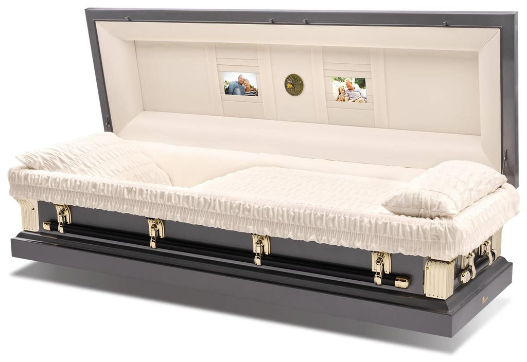 Batesville Heirloom Pewter Full Couch Steel Casket – Solace Caskets