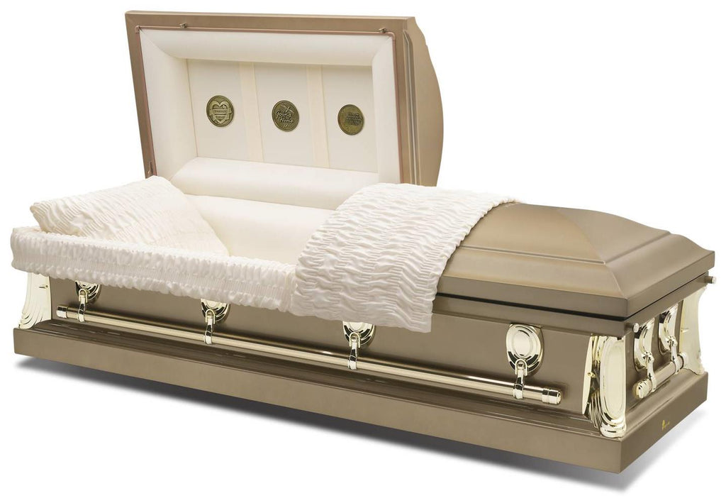 Batesville Sand Half Couch Steel Casket – Solace Caskets