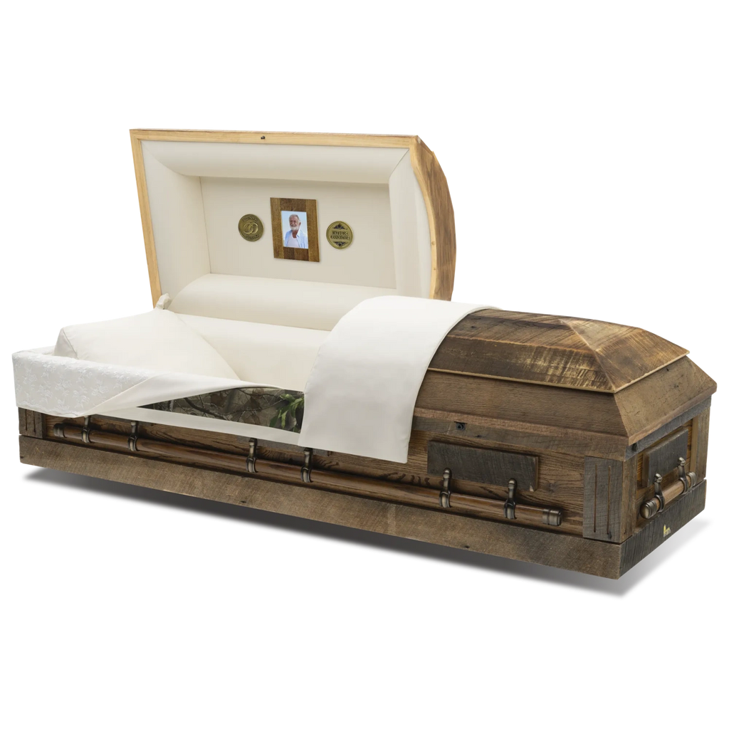 Batesville Barnett Oak Half Couch Casket – Solace Caskets