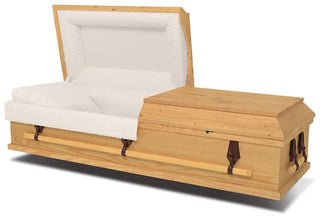 Titan Lyra Natural Half Couch Casket