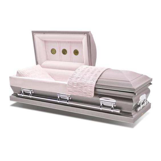 Batesville Tuscany Silver Half Couch Casket – Solace Caskets