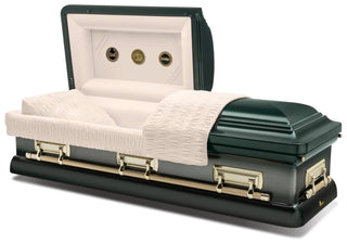 Batesville Huntington Green Half Couch Casket
