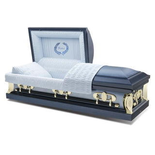 Batesville Aquarius Ocean Blue Half Couch Casket