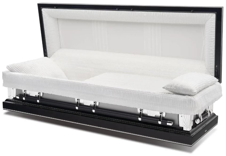 Batesville Argo Black Full Couch Steel Casket – Solace Caskets