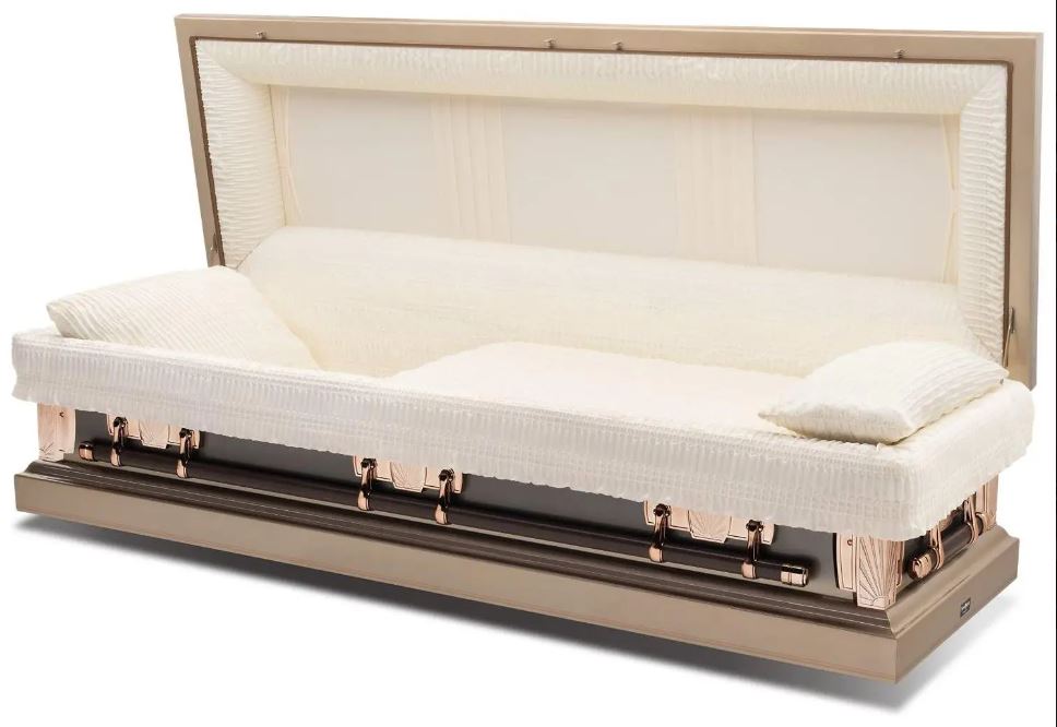 Batesville Argo Sand Full Couch Steel Casket – Solace Caskets