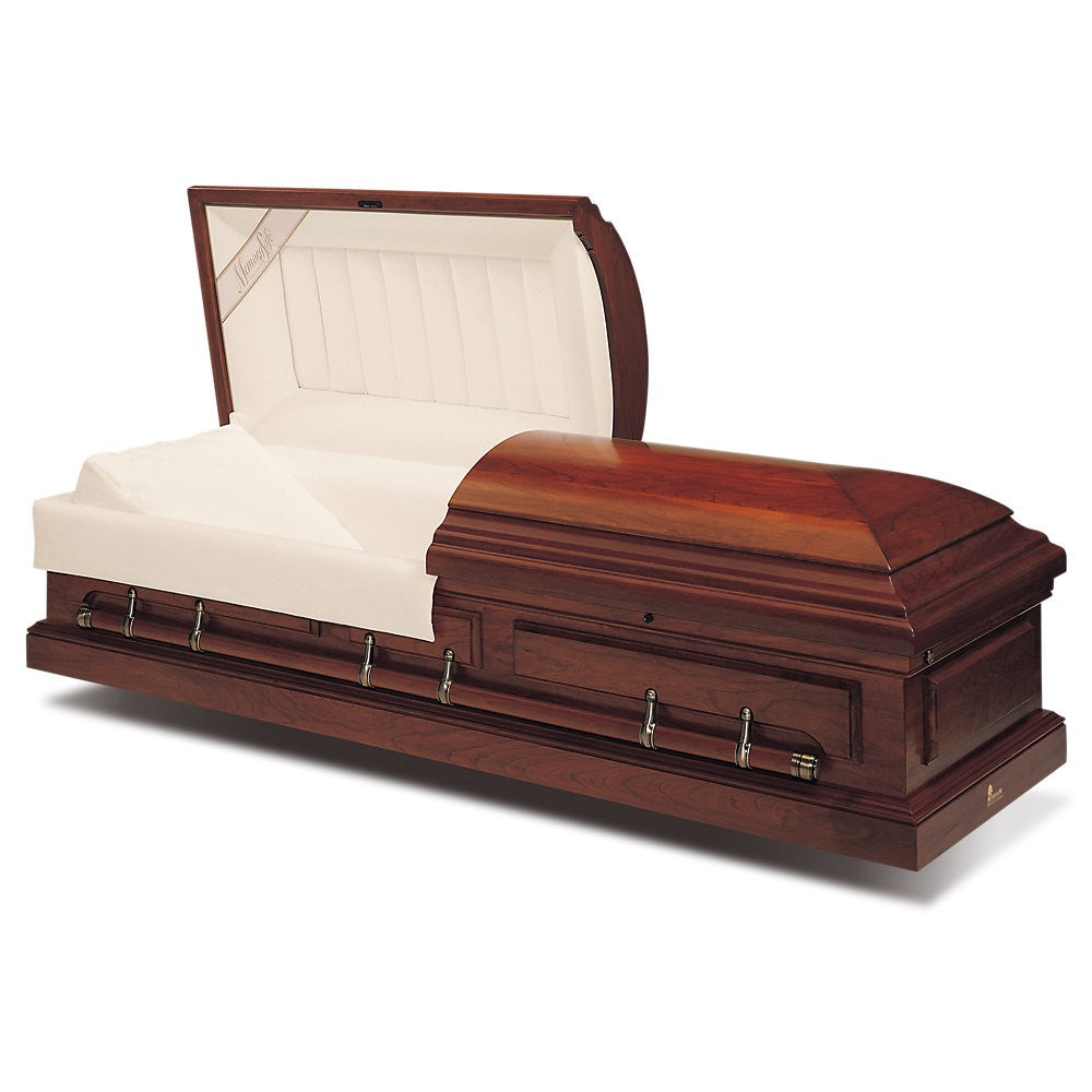 Batesville Langdon Solid Cherry Half Couch Casket – Solace Caskets