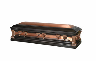 aegean solid copper full couch casket