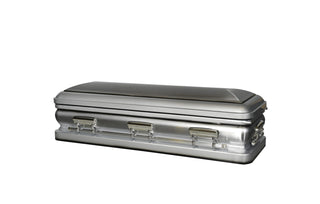 Presidential Classic Pewter Full Couch Casket