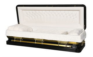 Fulton Ebony Gold - open casket