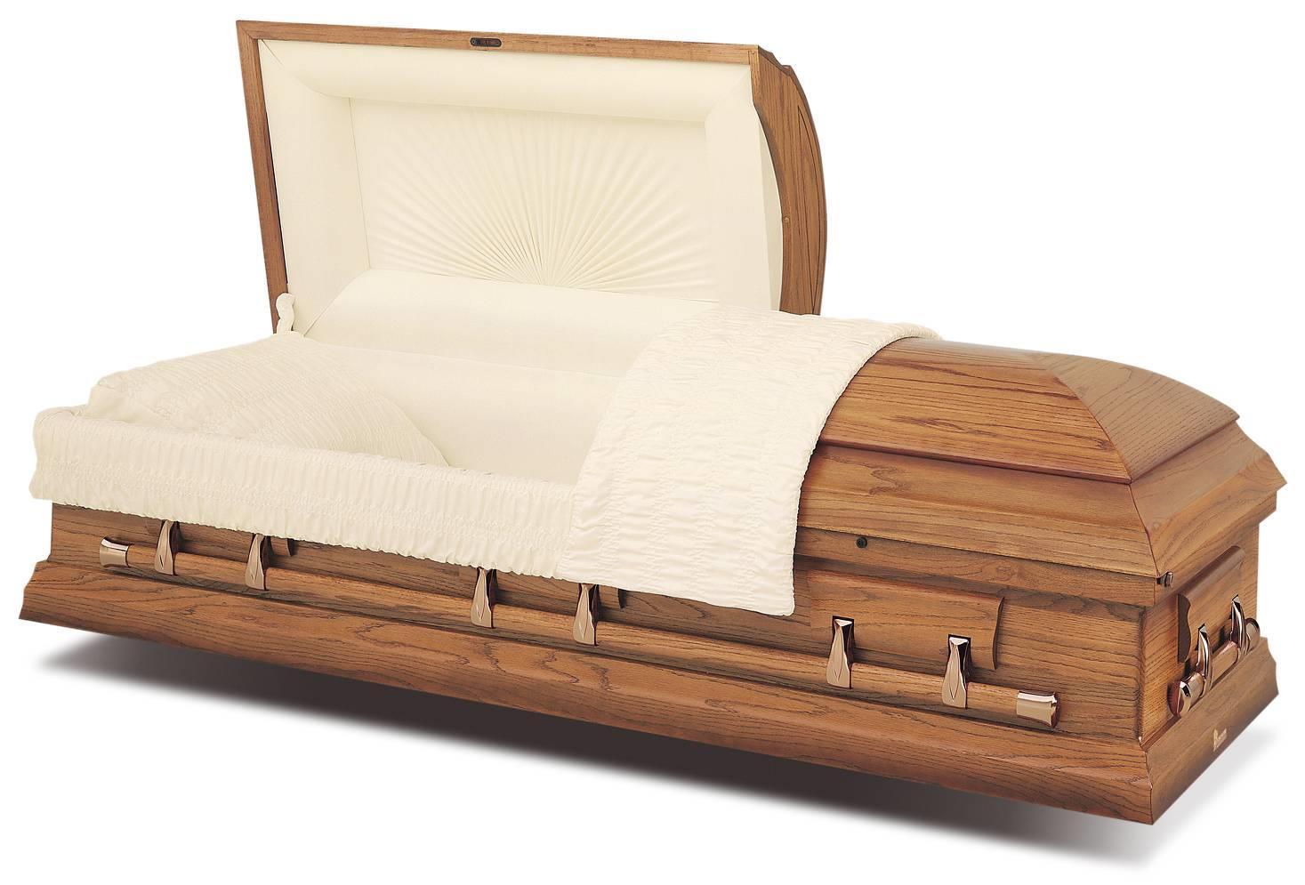 Ataúd Batesville Autumn Oak Half Couch – Solace Caskets