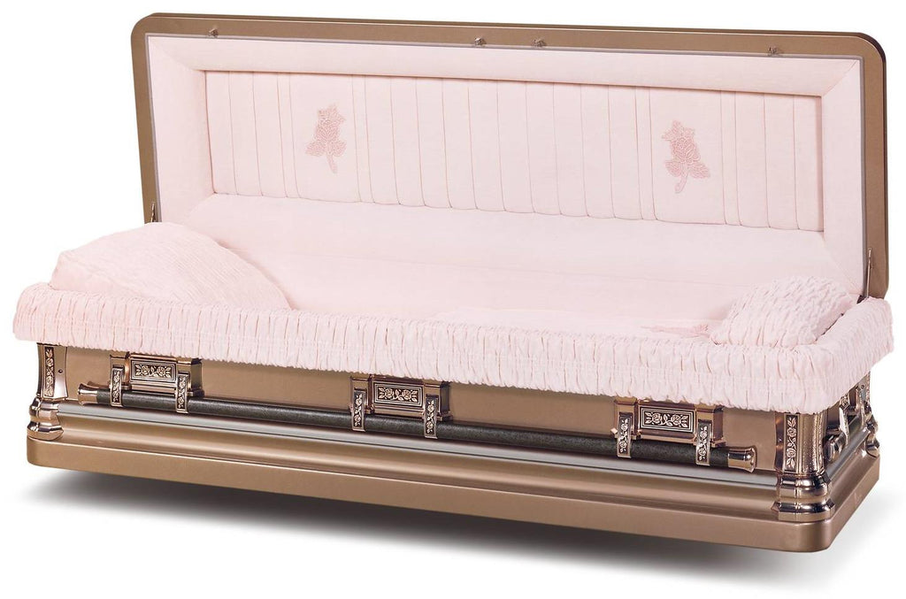 Ataúd Batesville Silver Rose de cuerpo entero – Solace Caskets