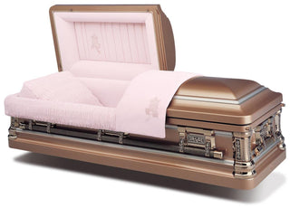 Batesville Silver Rose Half Couch Casket
