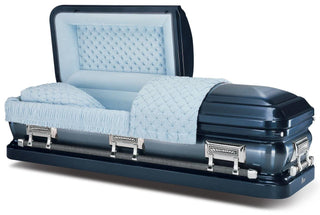 Batesville Sapphire Blue Half Couch Casket