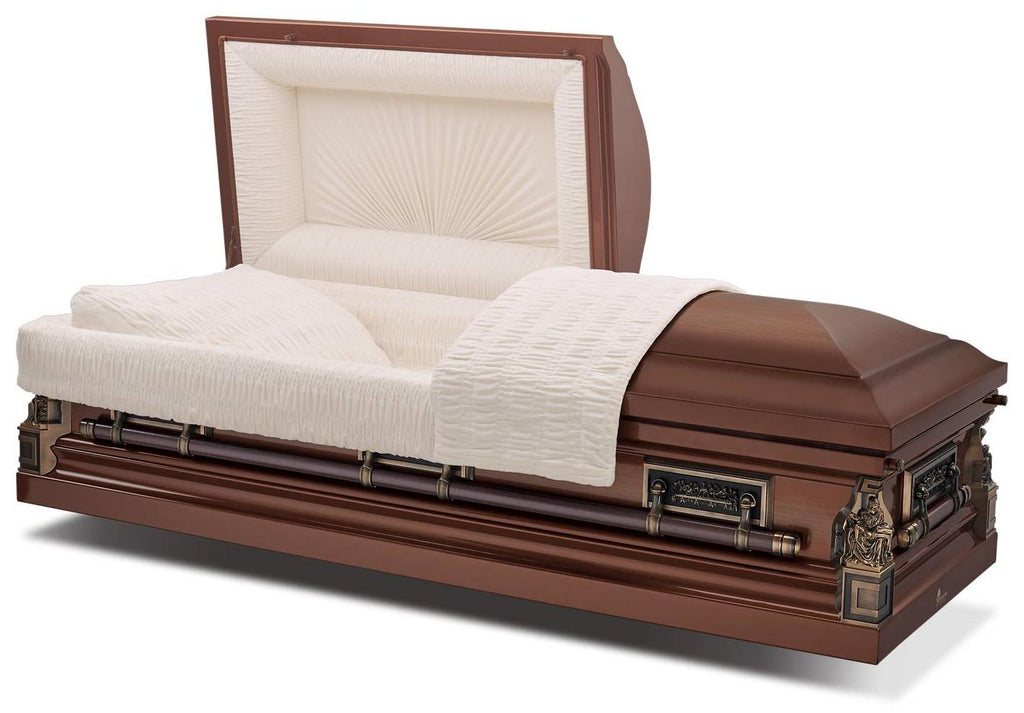 Batesville Topaz Pieta Half Couch Casket – Solace Caskets