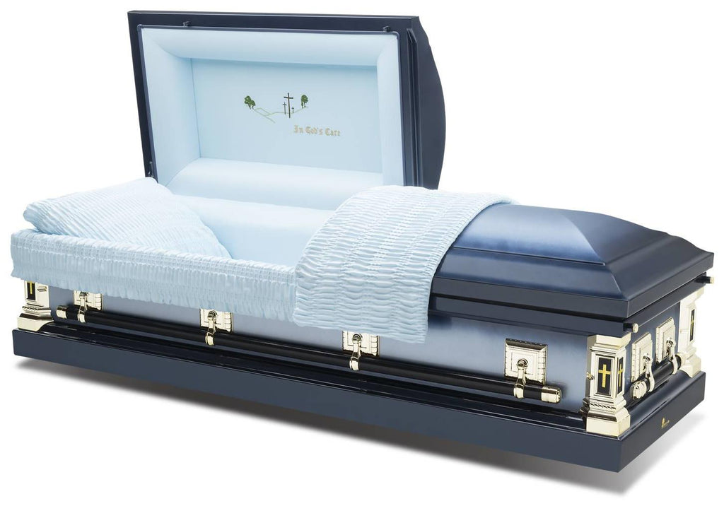 Batesville Ocean Blue Half Couch Casket – Solace Caskets