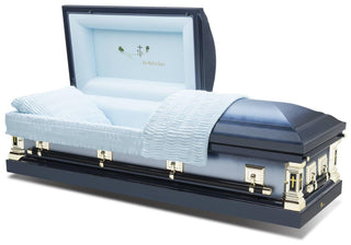 Batesville Ocean Blue Half Couch Casket