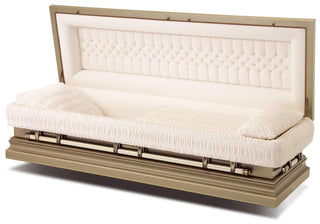Batesville Fawn Stainless Steel Full Couch Casket