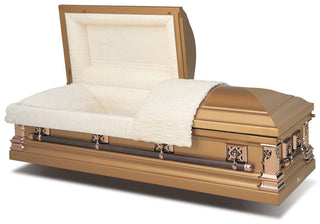 Batesville Antique Gold Half Couch Casket