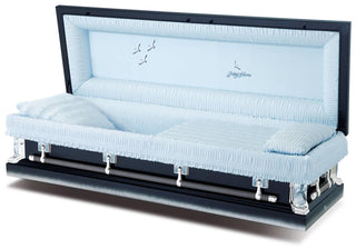 Batesville Antique Blue Full Couch Casket