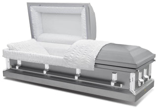 Batesville Revere Silver Half Couch Casket