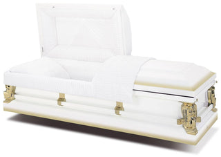 Batesville Ivory Gold Half Couch Casket
