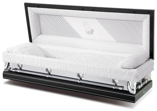 Batesville Silver Ebony Full Couch Casket