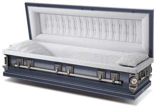 Batesville Silver Sapphire Stainless Steel Full Couch Casket