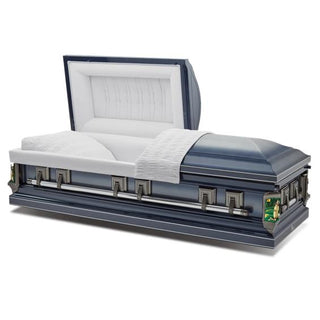 Batesville Silver Sapphire Stainless Steel Half Couch Casket