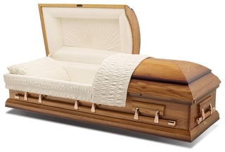 Batesville Courtland Oak Half Couch Casket