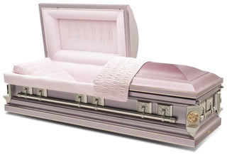 Batesville Golden Rose Stainless Steel Half Couch Casket