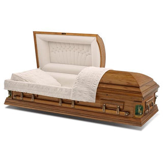Batesville Cameron Oak Half Couch Casket