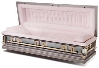 Batesville Golden Rose Stainless Steel Full Couch Casket