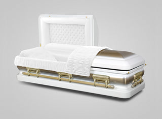 Solace Titan Presidential Classic Purity Half Couch Casket