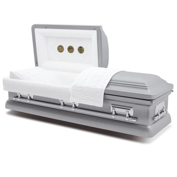 Batesville Platinum Half Couch Steel Casket – Solace Caskets