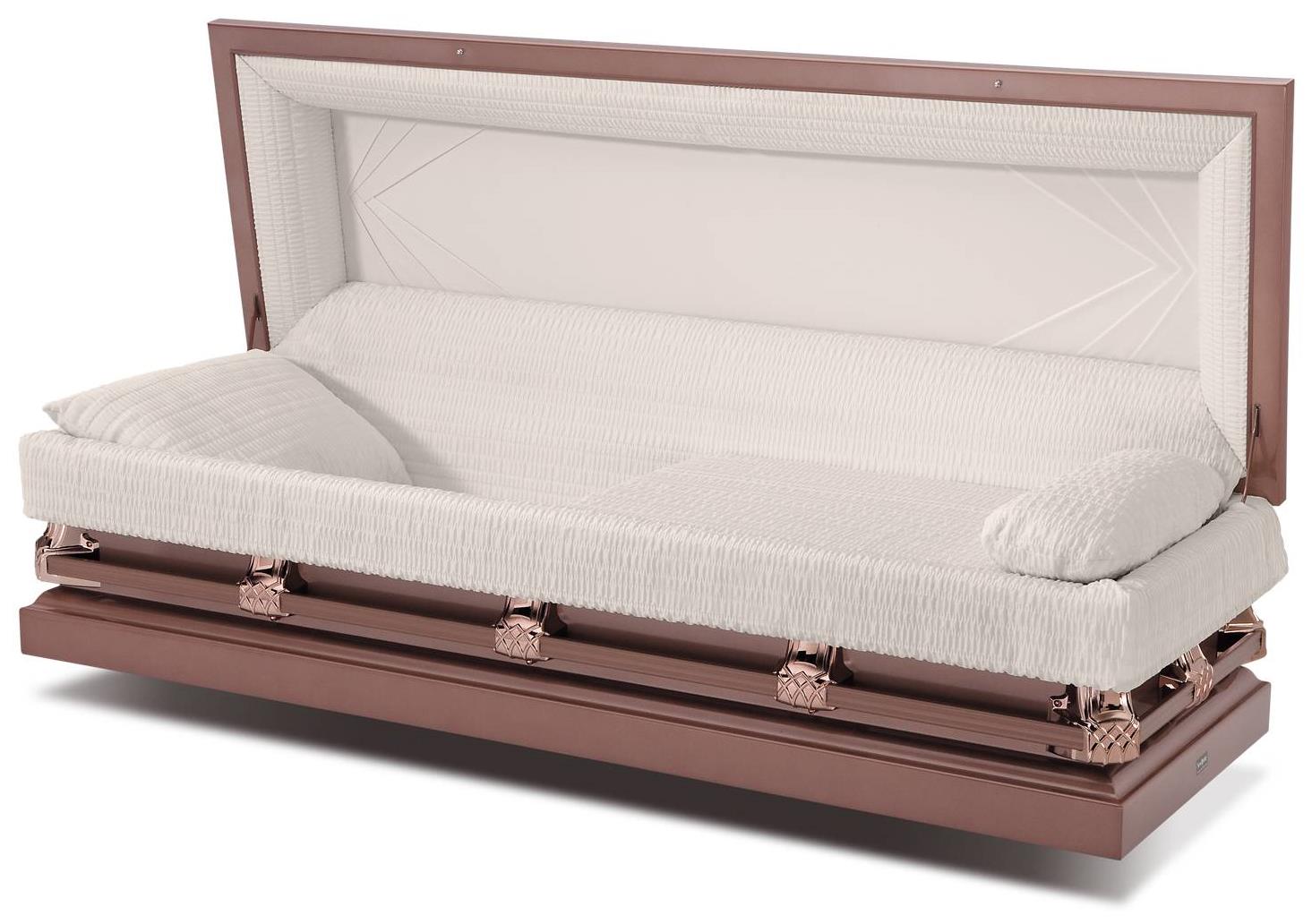 Ataúd Batesville Gemini Copper Full Couch – Solace Caskets