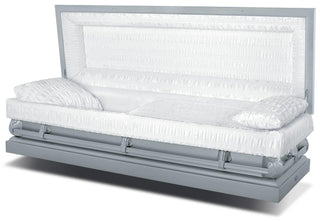 Batesville Apollo Silver Full Couch Casket