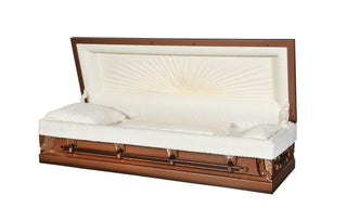 Monarch Colonial Bronze Full Couch Steel Casket