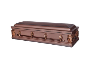 Monarch Silver Rose Full Couch Steel Casket