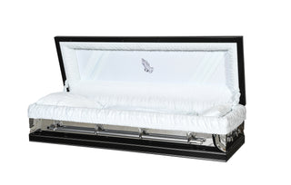 Essex Ebony Full Couch Steel Casket