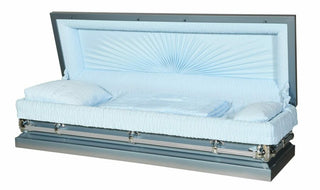 Solace Titan Aries Sunburst Blue Full Couch casket