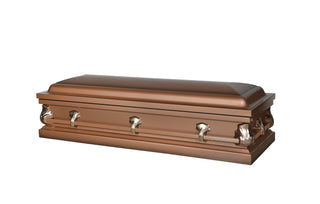 Trinity Copper Full Couch Steel Casket