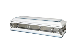 Ivory Mist Full Couch Steel Casket
