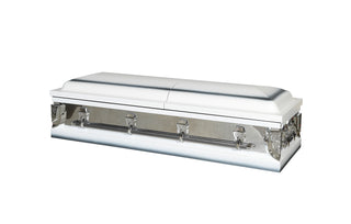 Ivory Mist Half Couch Steel Casket